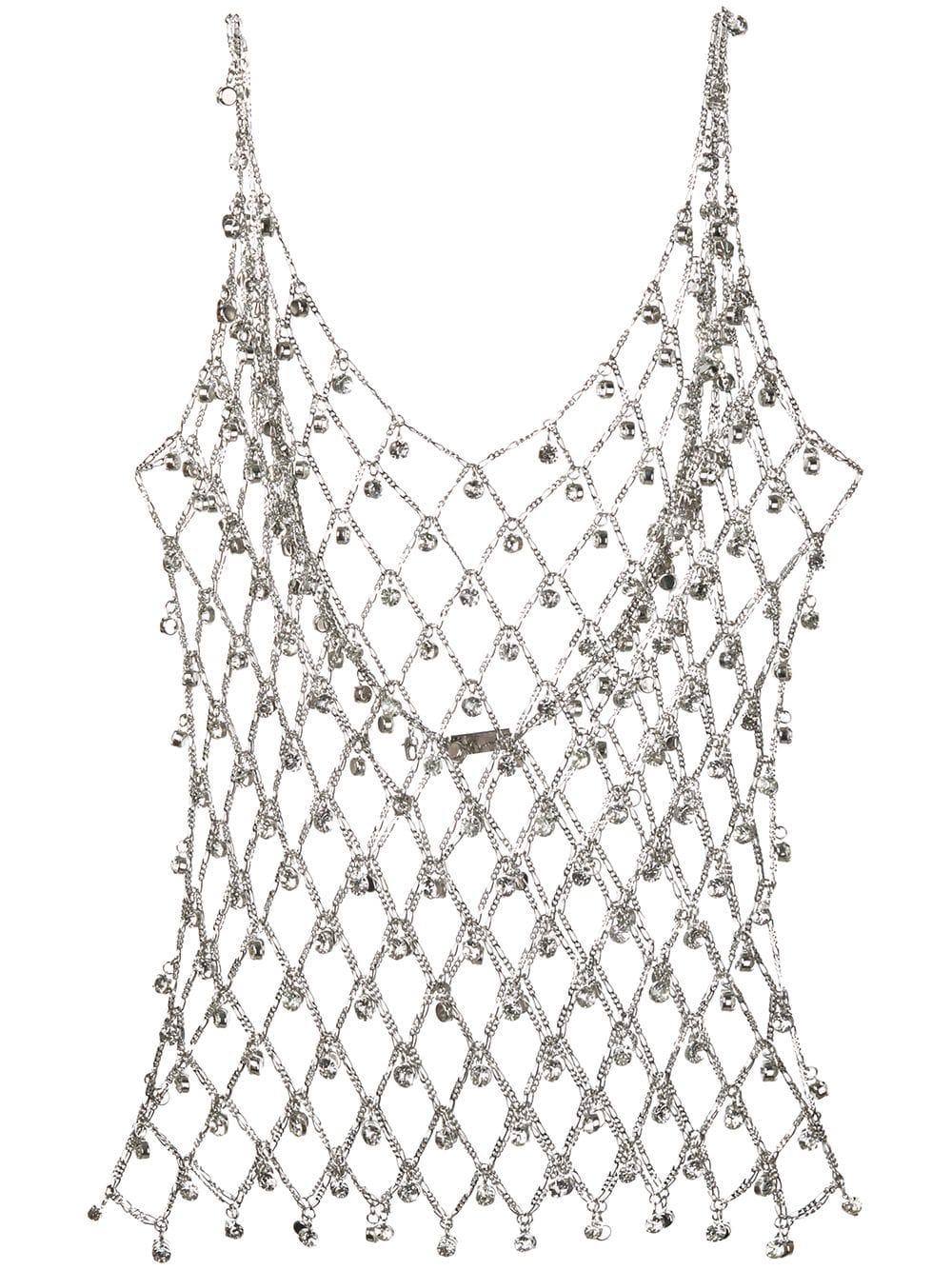 Beaded sales fishnet top