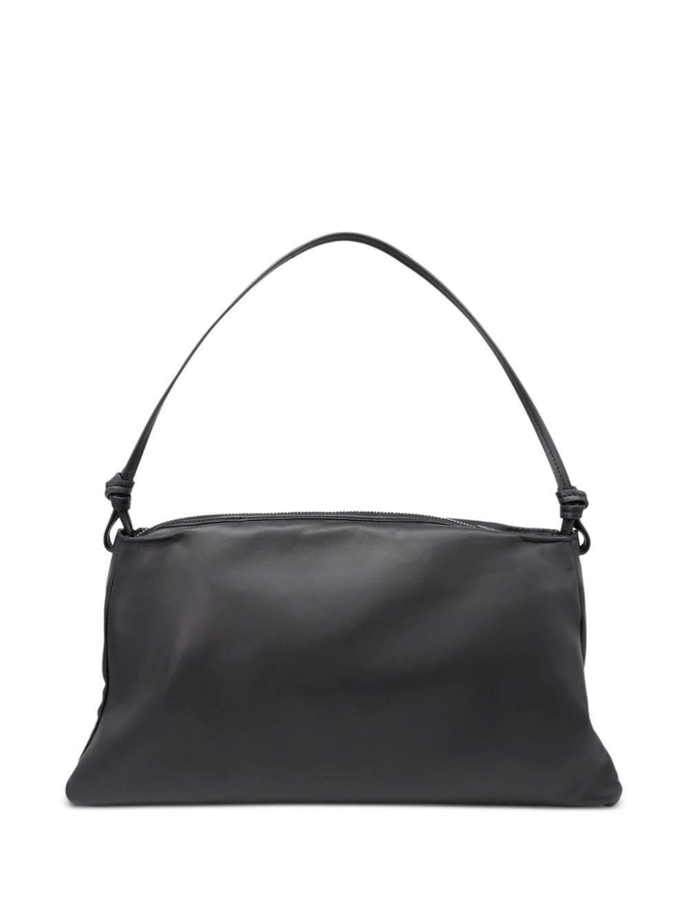 STAUD Vivi Leather Shoulder Bag in Black | Lyst