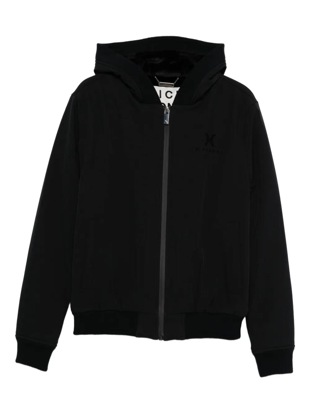 john-richmond-black-Hooded-Zip