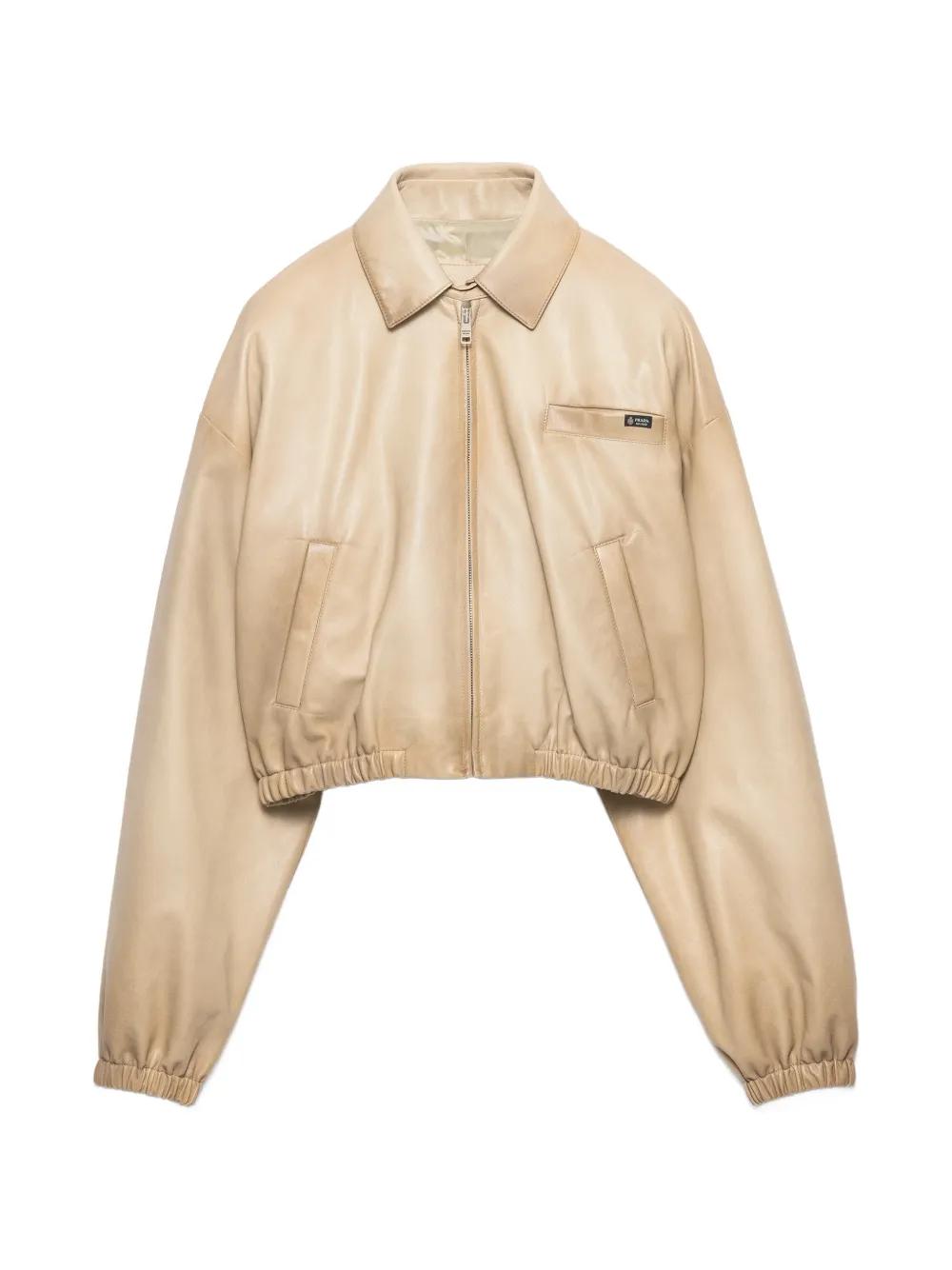 Women's Prada Leather jackets | Lyst