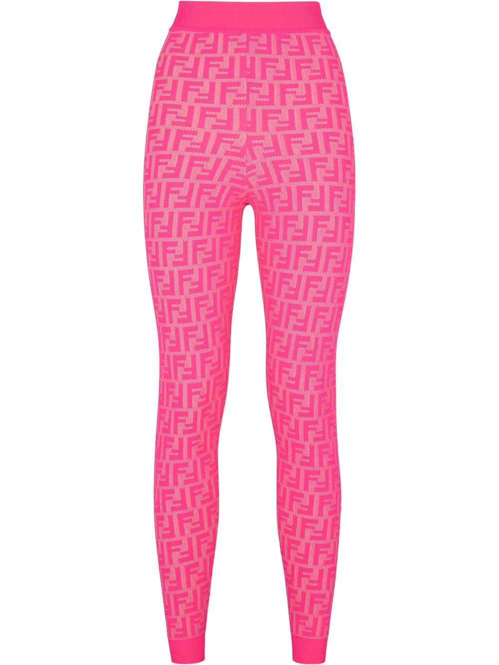 Fendi Prints On Monogram leggings in Pink | Lyst