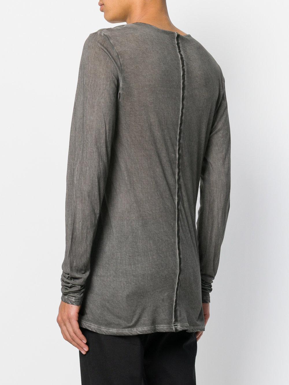 Lyst - Unconditional Silk Contrast T-shirt in Gray for Men