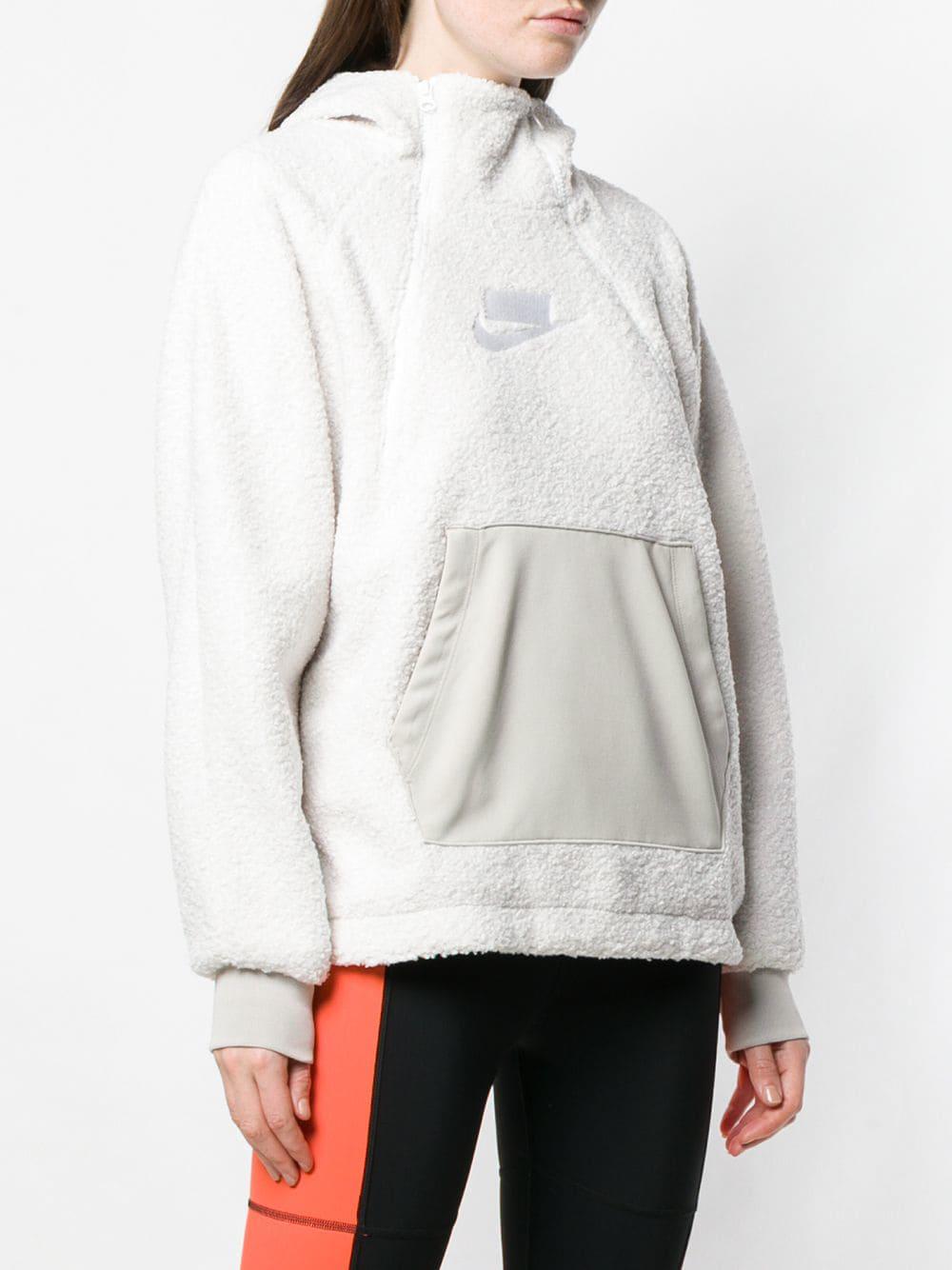 furry nike pullover