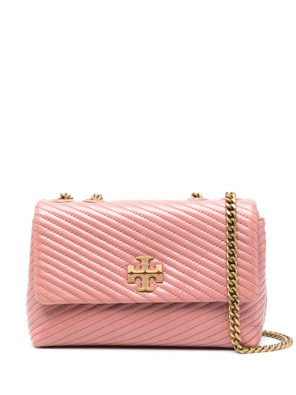 Cross body bags Tory Burch - Fleming pink quilted leather cross