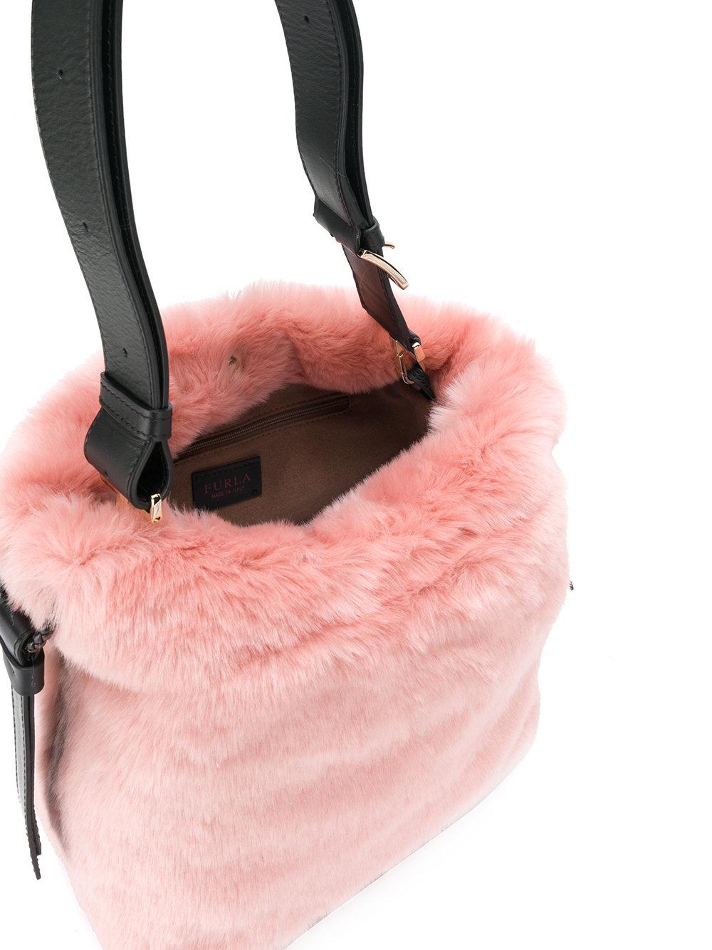 furla faux fur bag