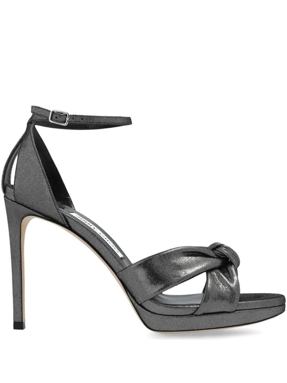 華やぎ【Jimmy Choo】ザ レオ 100サンダル ザ・レオ |レオパードプリント グログラン・サンダル | JIMMY CHOO