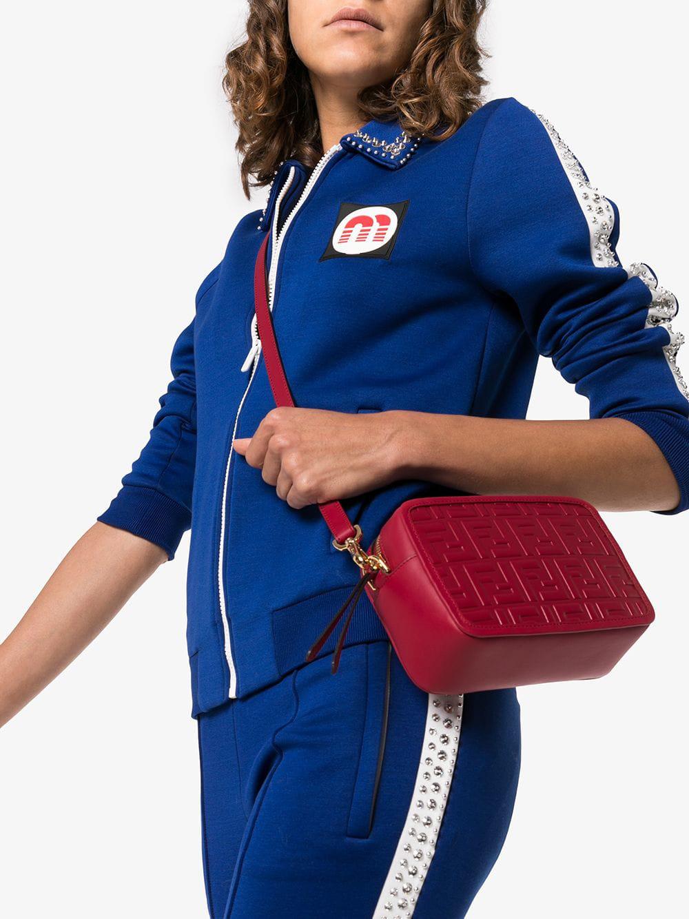 MINI CAMERA CASE Red leather bag Red | Womens Fendi Mini Bags ⋆ SPL Backup