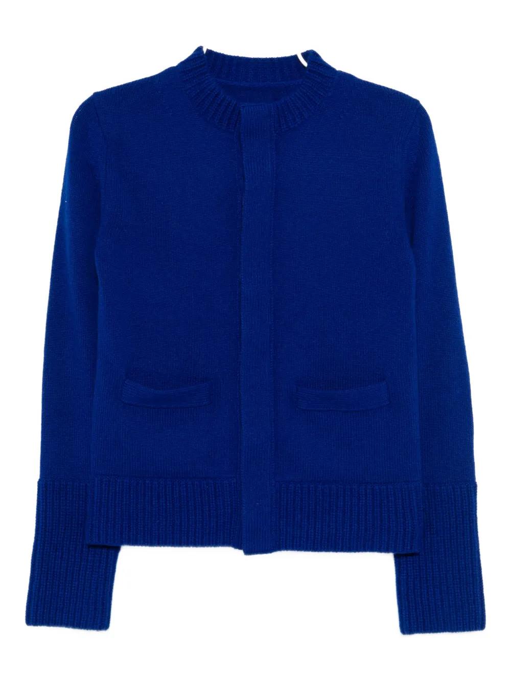 sacai s Cashmere Knit Cardigan サイズ2 Cotton Poplin x Knit Cardigan | sacai Official Store サカイ