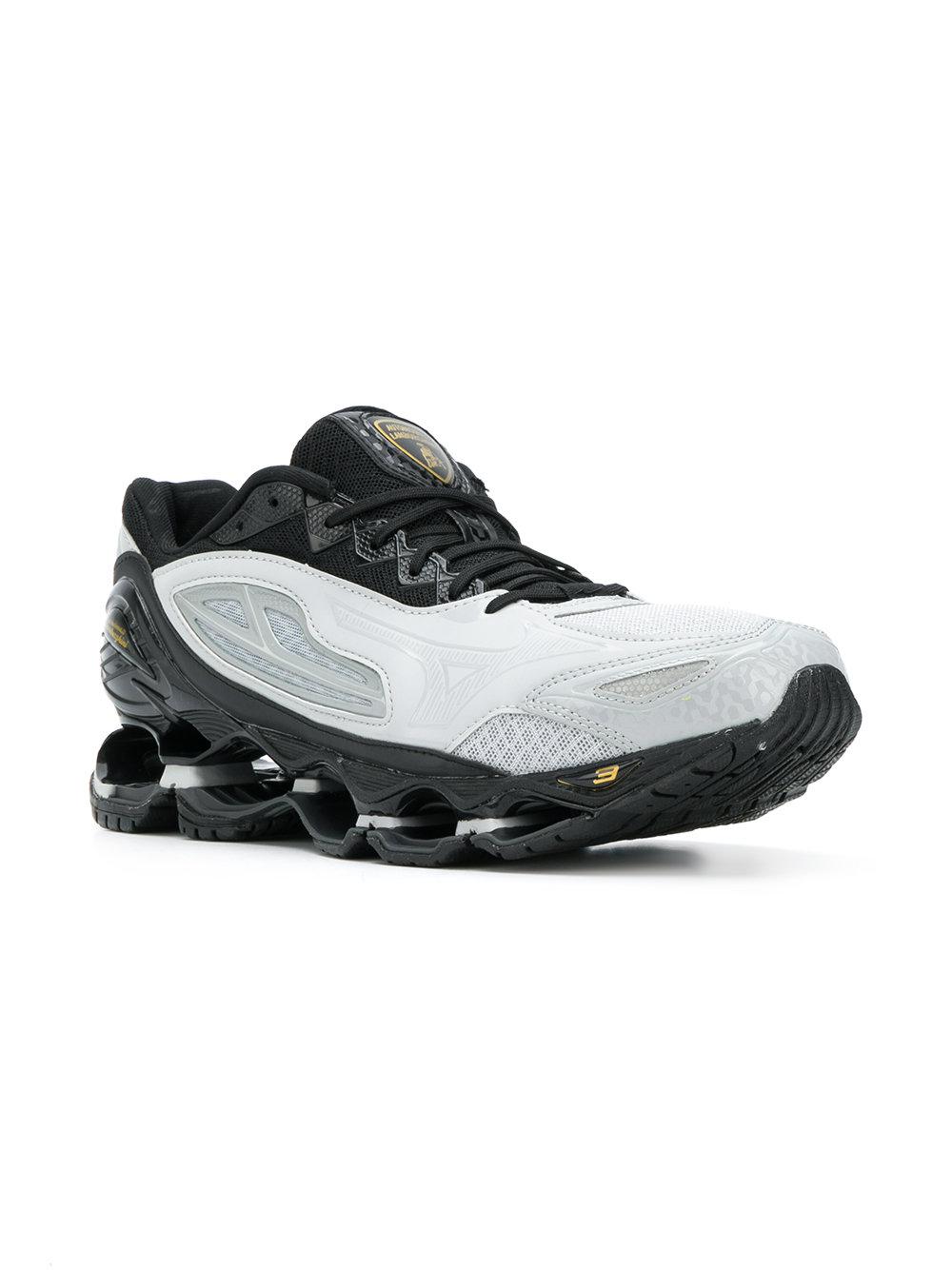 Mizuno X Lamborghini Wave Tenjin 3 Running Shoes in Gray for Men | Lyst