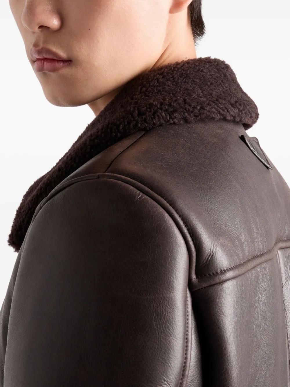 メンズ Prada レザージャケット | Lyst