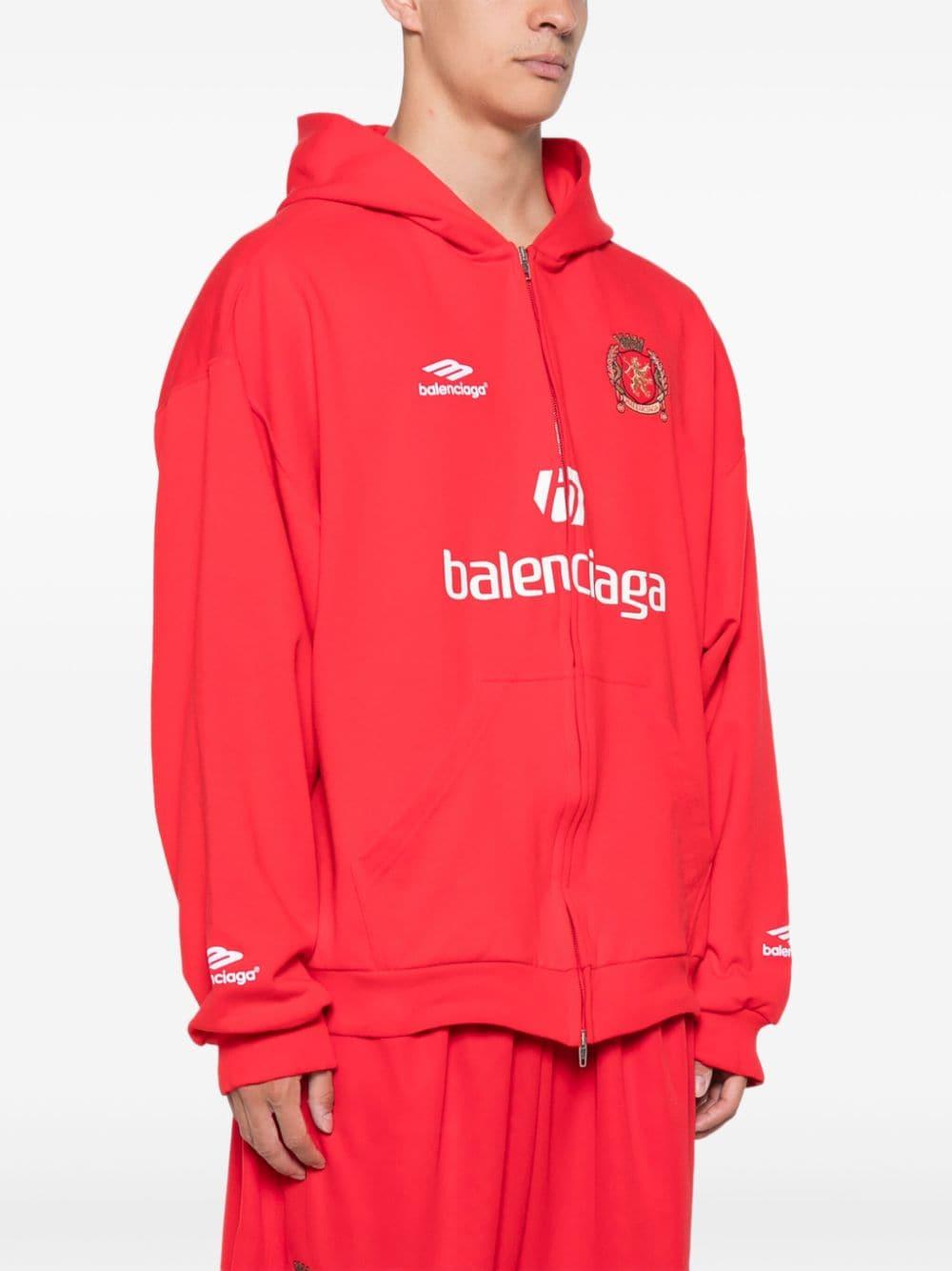 Balenciaga Paris Soccer Hoodie in Red | Lyst Balenciaga Paris Soccer Hoodie in Red | Lyst