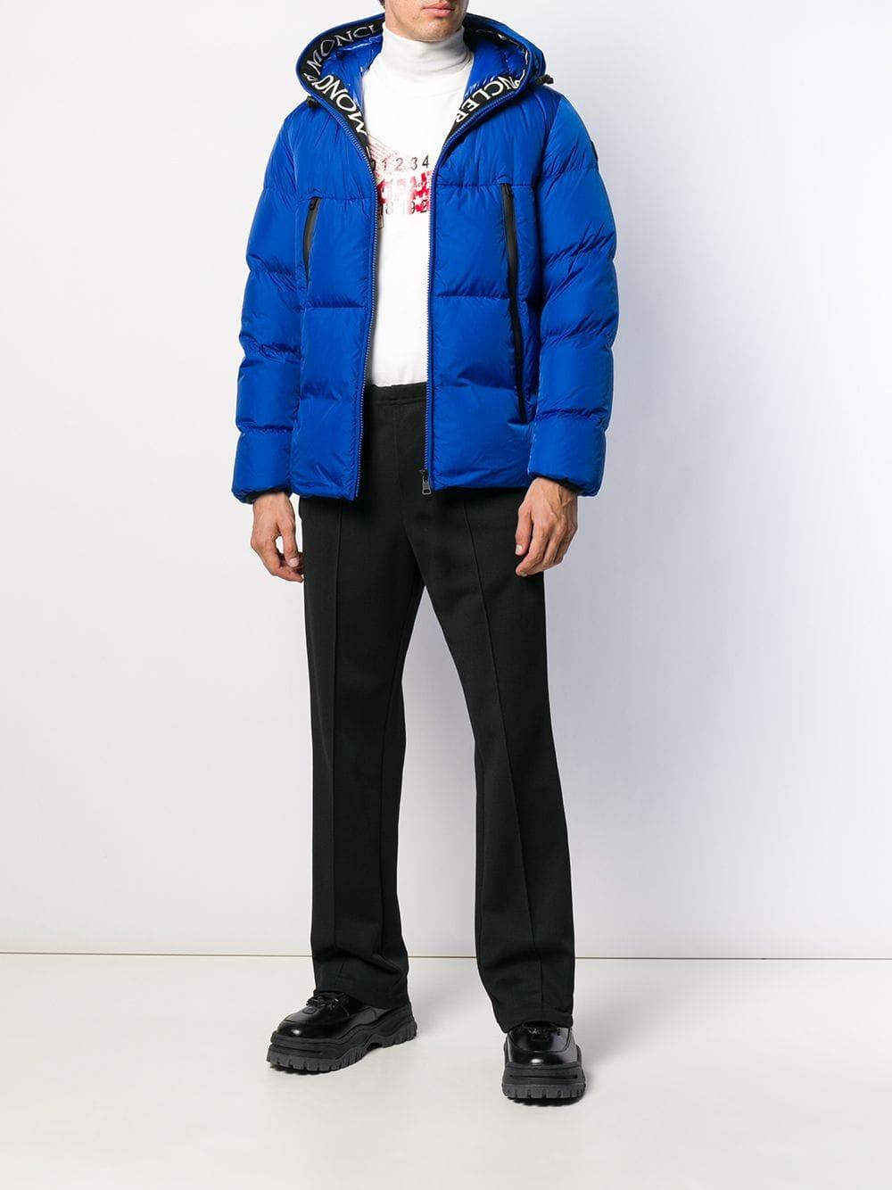 Moncler Synthetic Montcla Padded Jacket in Blue for Men | Lyst