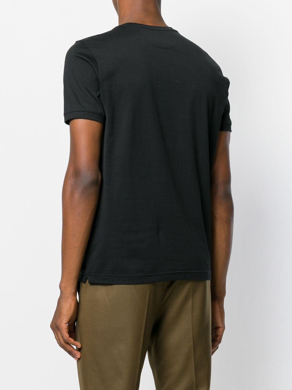 Fendi Ff Logo-patch T-shirt in Black for Men | Lyst