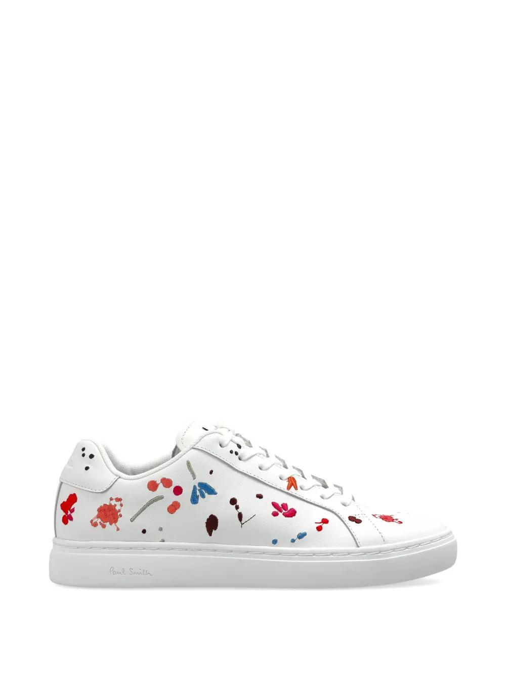 Baskets Paul Smith Toile Bleue Marine - Taille UK4/EU37 - Semelle Imprimée "Londres" - Neuf Sans Boîte
