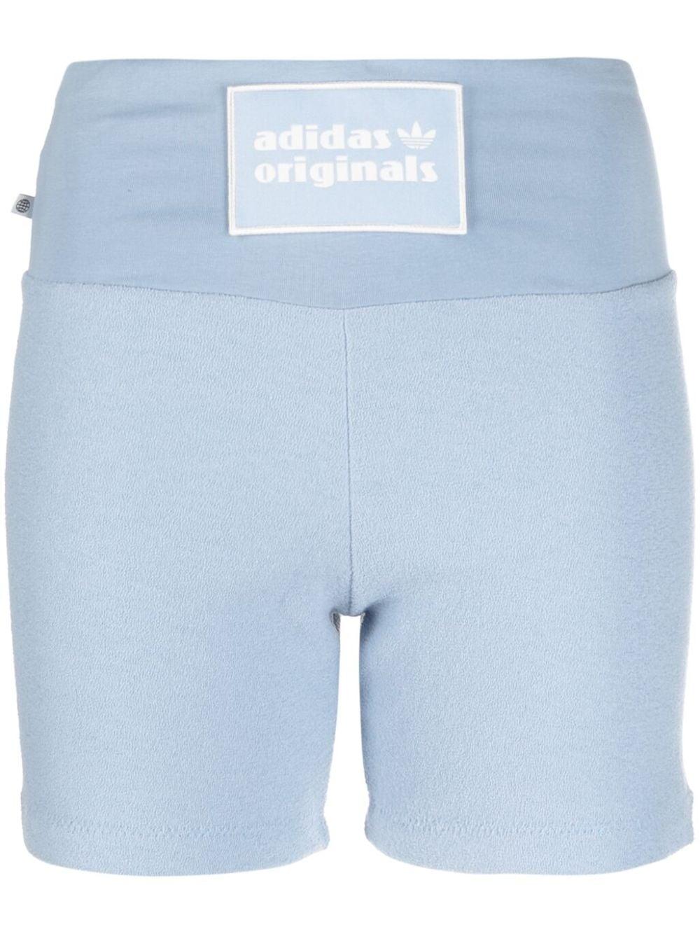 adidas Logo-patch Cycling Shorts in Blue | Lyst