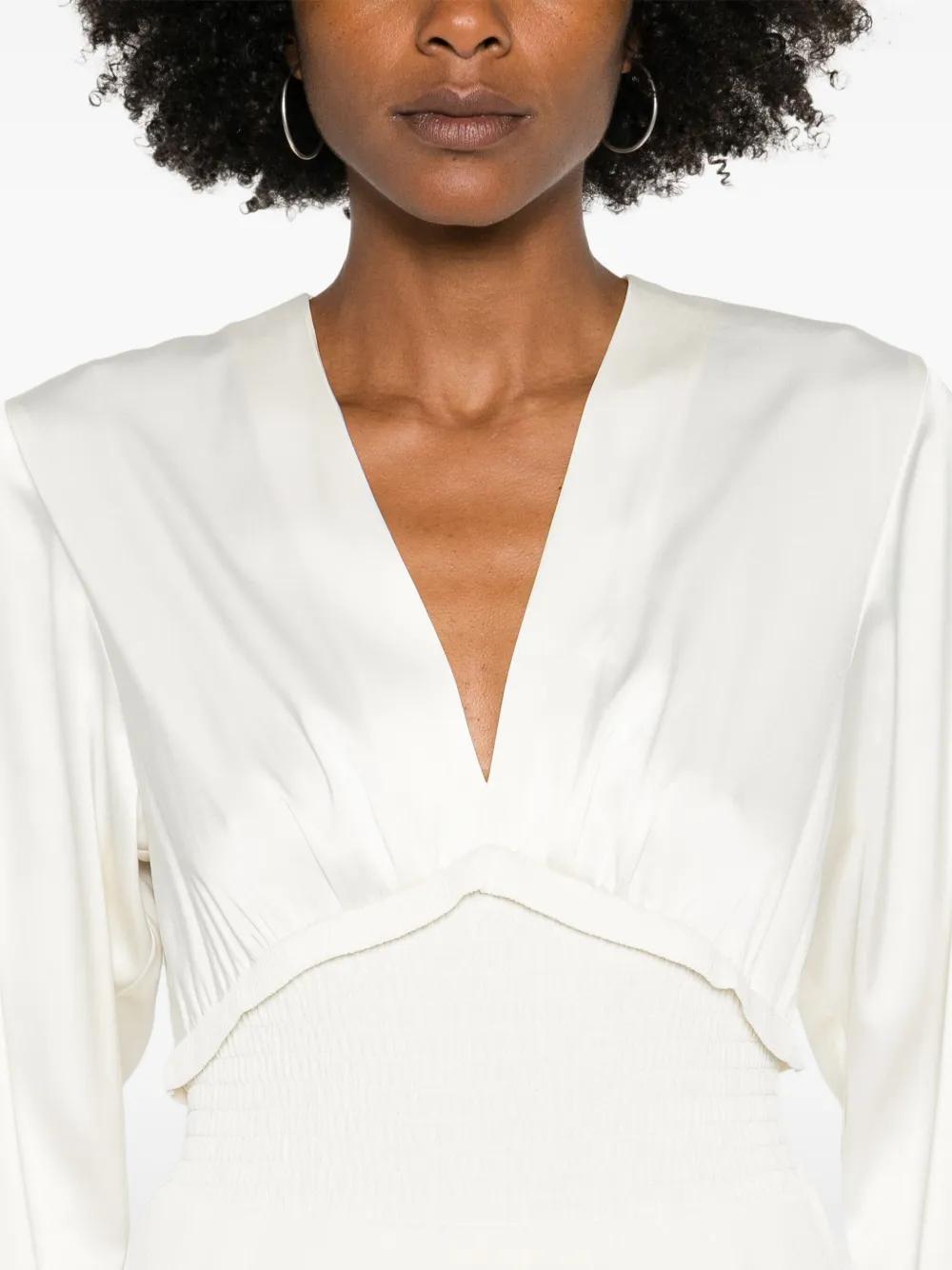 sandro long dress with long sleeves Sandro Long Sleeve Maxi Dress - Black