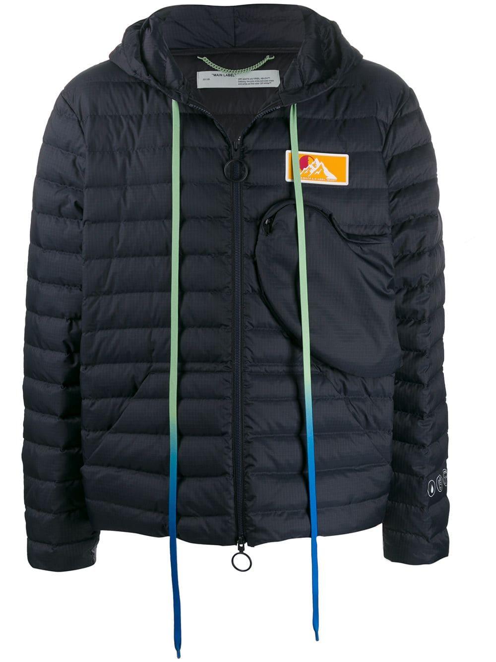 off white hooded jacket