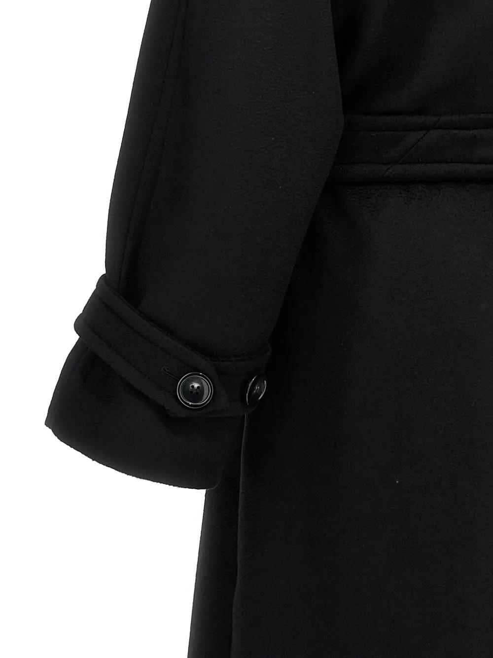 SPORTMAX ブラック ロングコート SPORTMAX（MAX MARA） - スポーツマックス チェスターコート