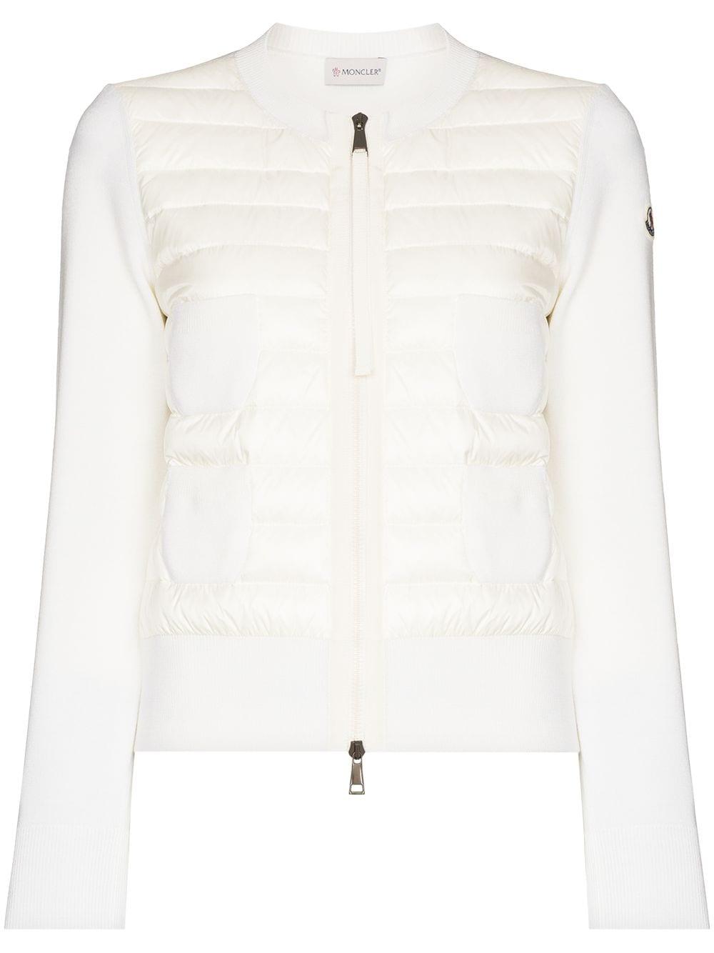 moncler white cardigan