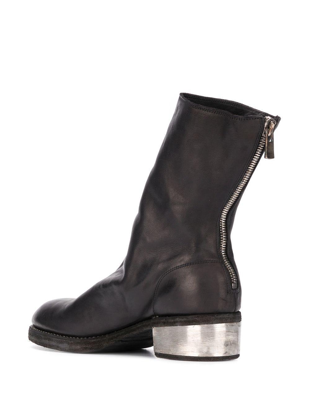Guidi Metal Heel Boots in Black for Men | Lyst