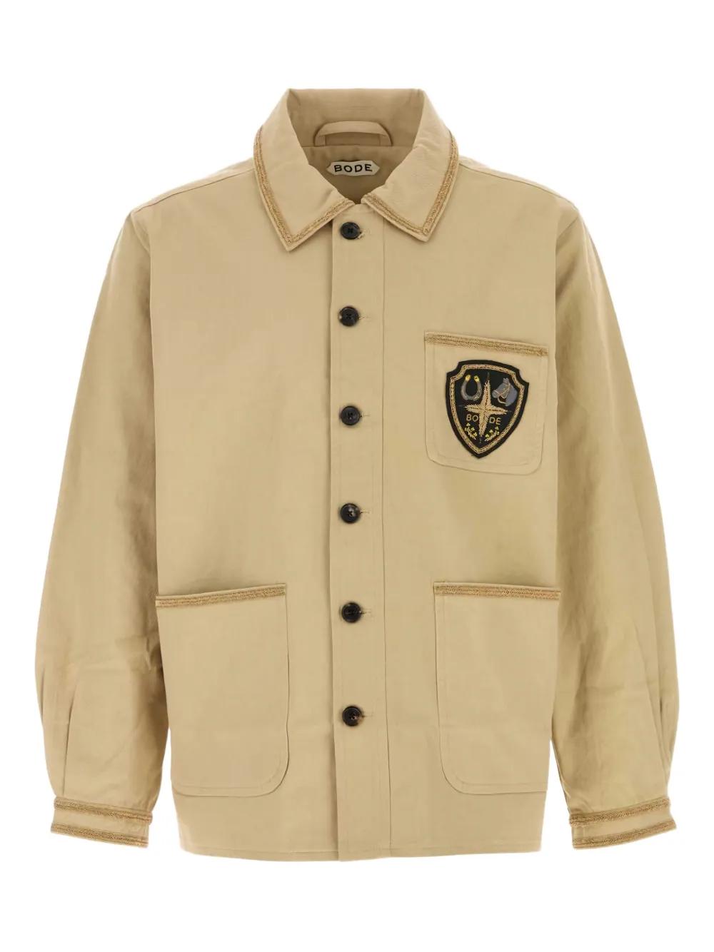 Bode/ジャケット Brown Embroidered Patchwork Wool-Blend Jacket | BODE | MR PORTER