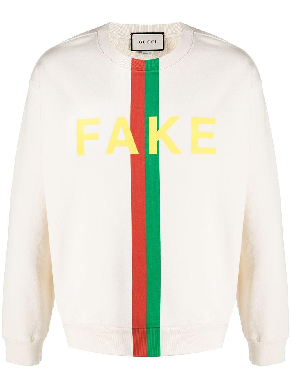Reden zwaan Toestemming Gucci Fake/not-print Sweatshirt voor heren | Lyst NL