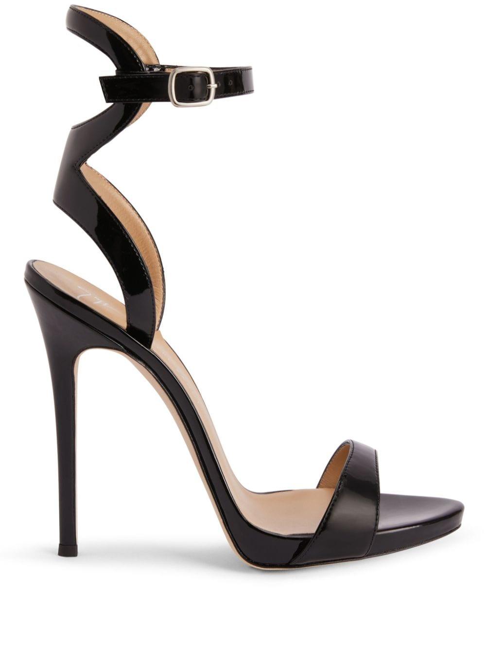 Giuseppe zanotti glitter platform 120mm sandals clearance