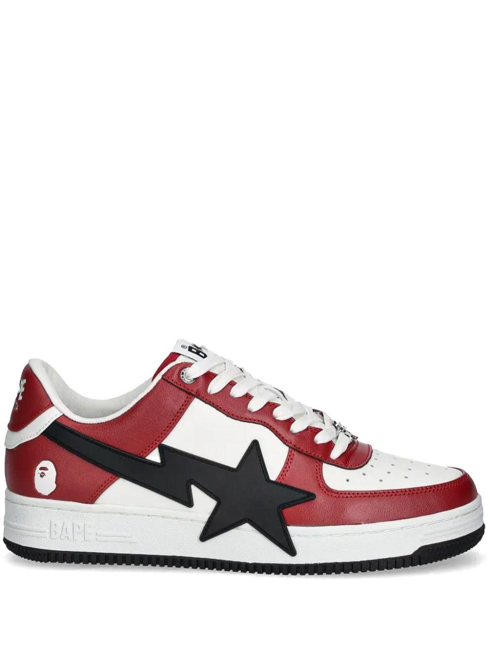 A Bathing Ape メンズ レッド Bape Sta スニーカー スニーカー