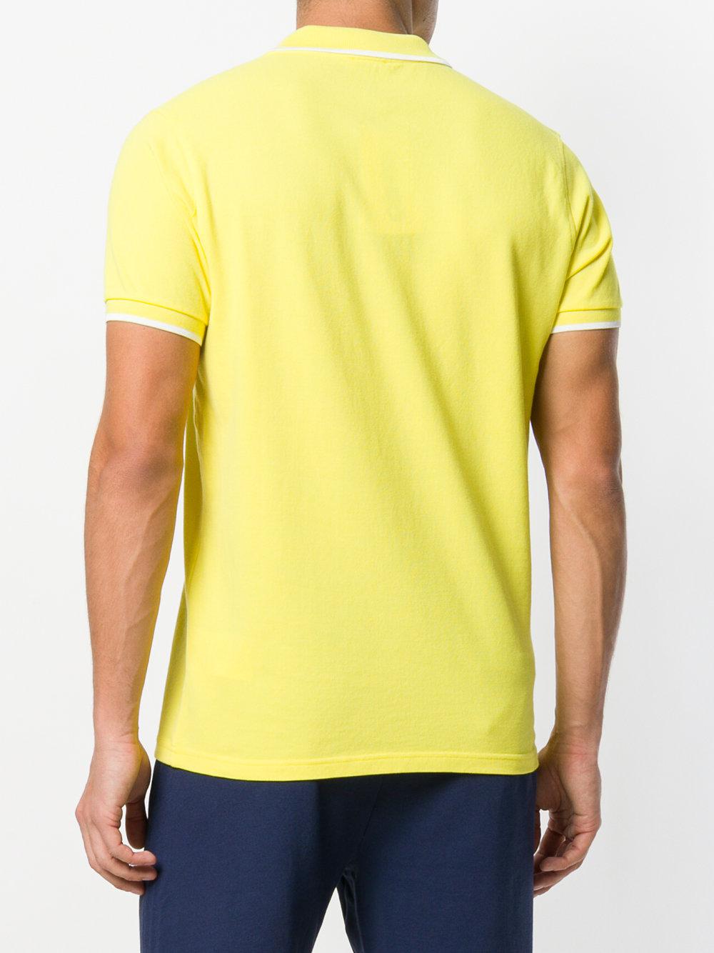 KENZO Cotton Tiger Logo Polo Shirt in Yellow & Orange (Yellow) for 