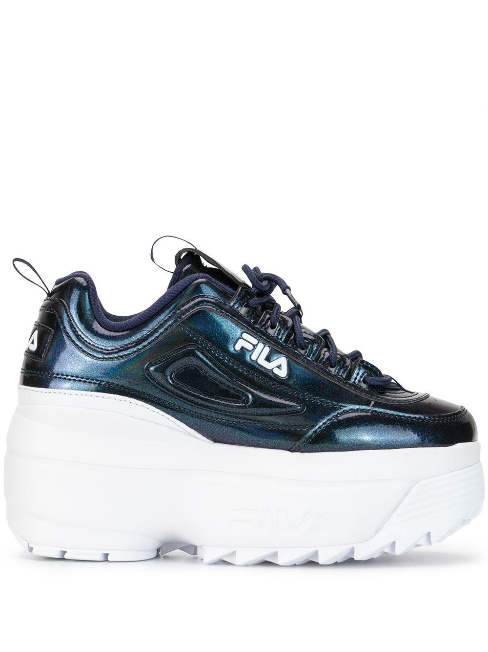 marionet fax celle Fila Galactic Gaze Wedge Sneakers in Blue | Lyst