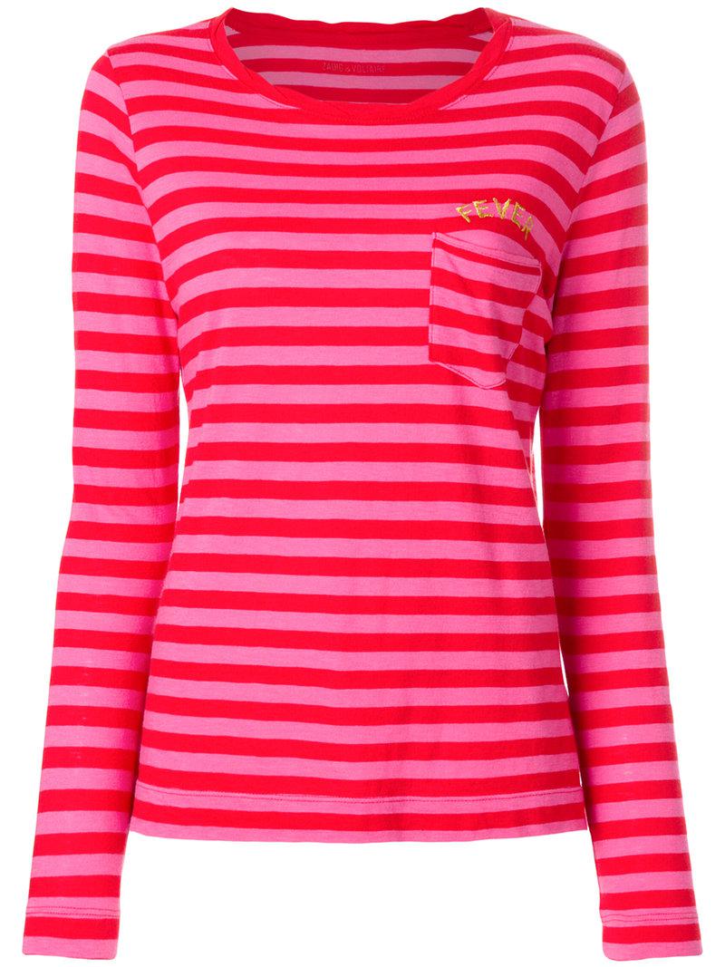 delicate colors classic shoes new appearance Zadig & Voltaire Cotton Regy Striped Top in Red - Lyst delicate colors classic shoes new appearance Zadig & Voltaire Cotton Regy Striped Top in Red - Lyst
