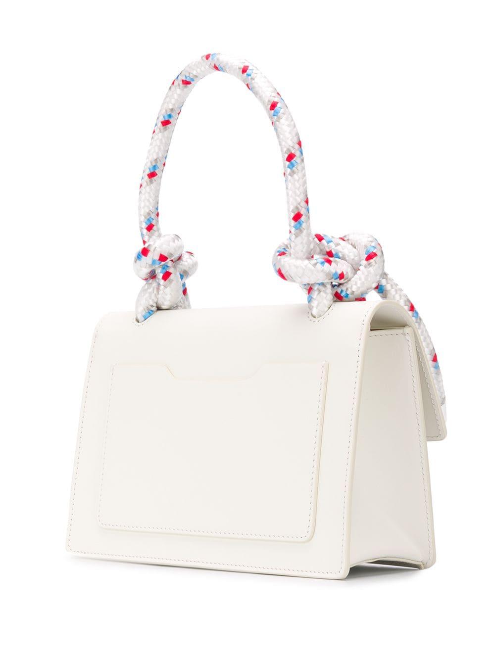 Off-White c/o Virgil Abloh Rope Handle Mini Tote Bag in White | Lyst