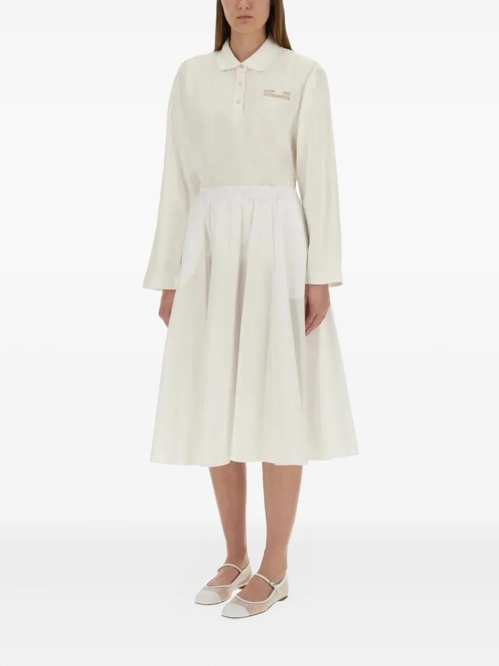 Baum und Pferdgarten Jeanne Long-Sleeve Polo Shirt in Natural | Lyst