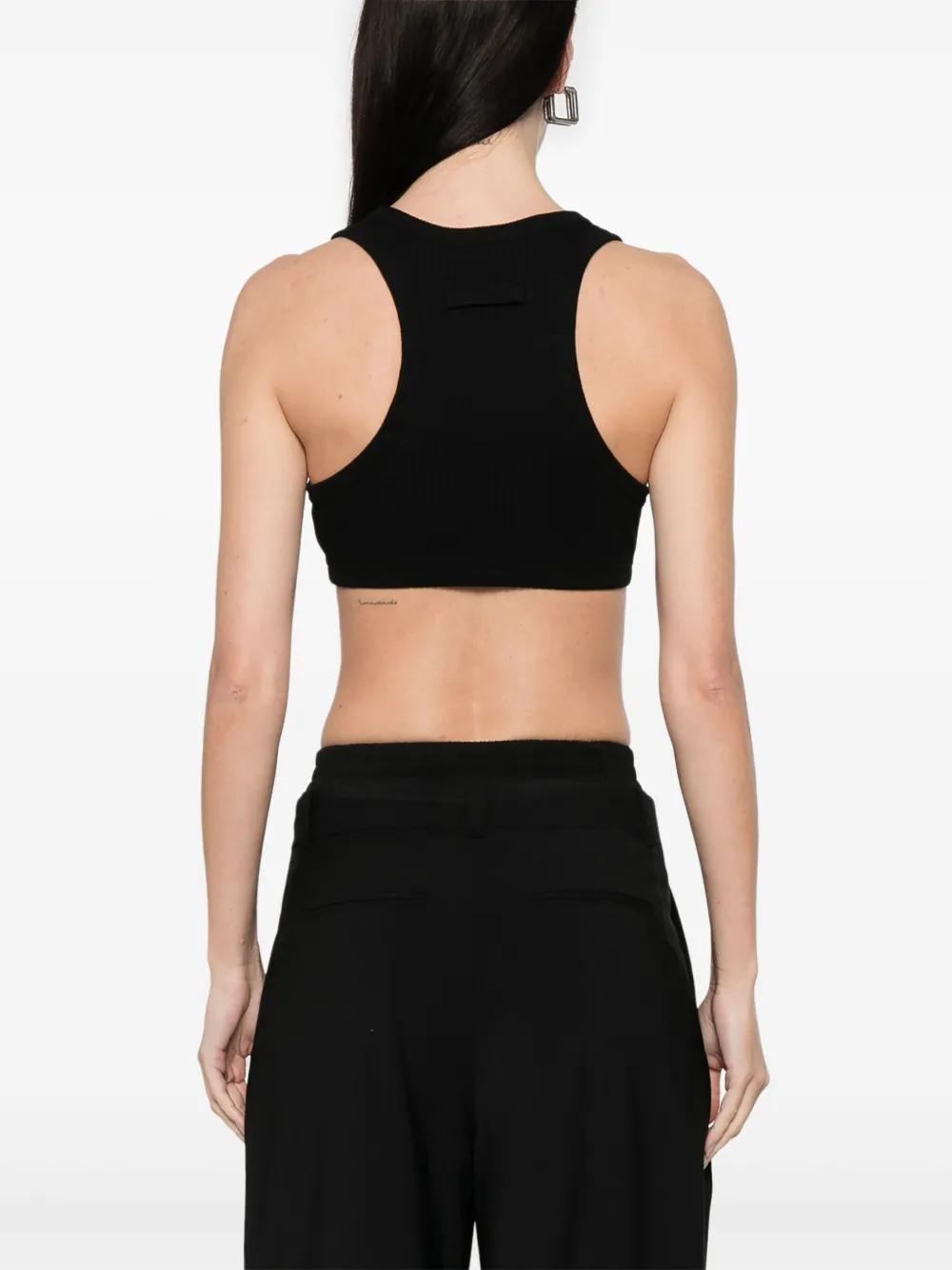 Jean Paul Gaultier Crop Tank Top With Overall Clip And 