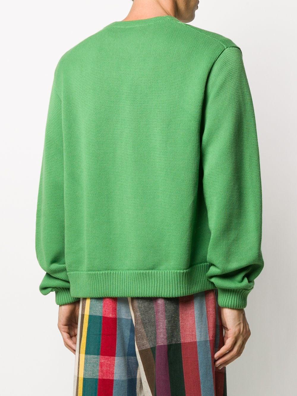 Bode Cotton Double Breasted Cardigan in Green for Men | Lyst