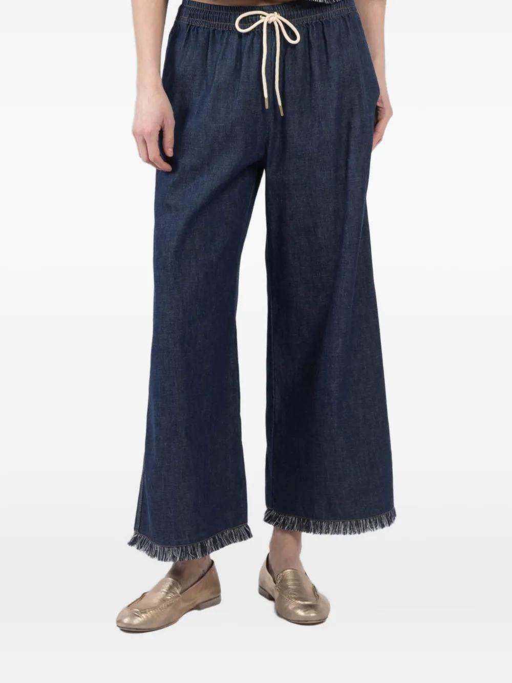 パンツ ZIMMERMANN Women Straight Pants 1803ARS255 BLUE Women's Zimmermann Designer Pants | Saks Fifth Avenue