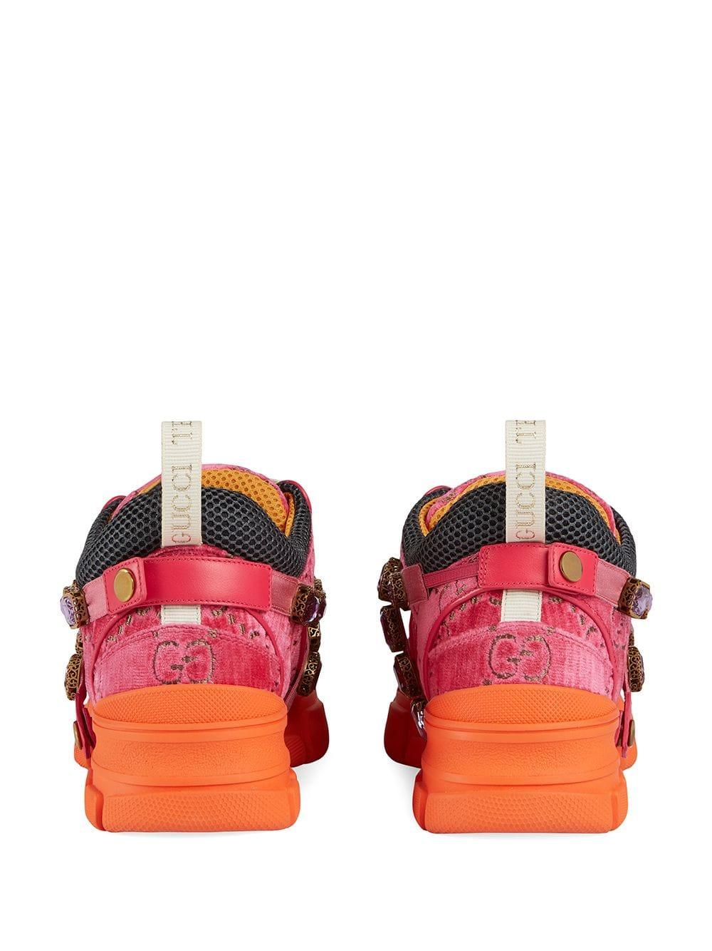 Gucci Flashtrek Sneaker in Pink | Lyst