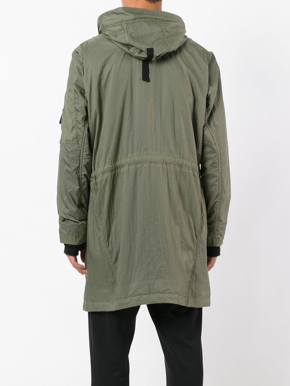 Boris Bidjan Saberi 11 Synthetic Cargo Coat in Green for ...