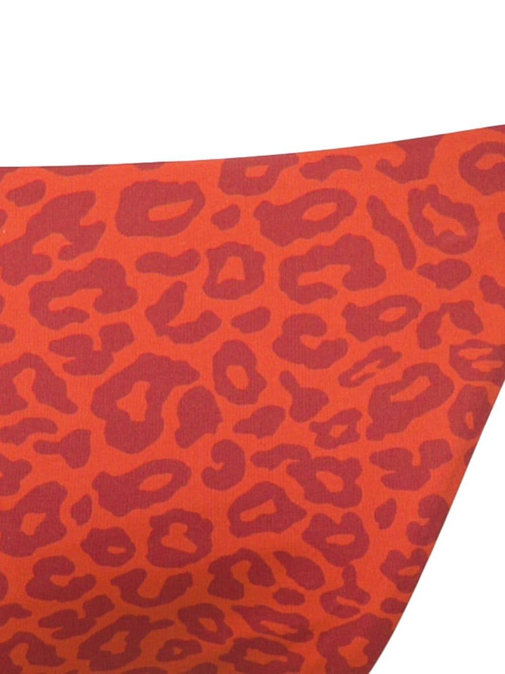 orange leopard print swimsuit