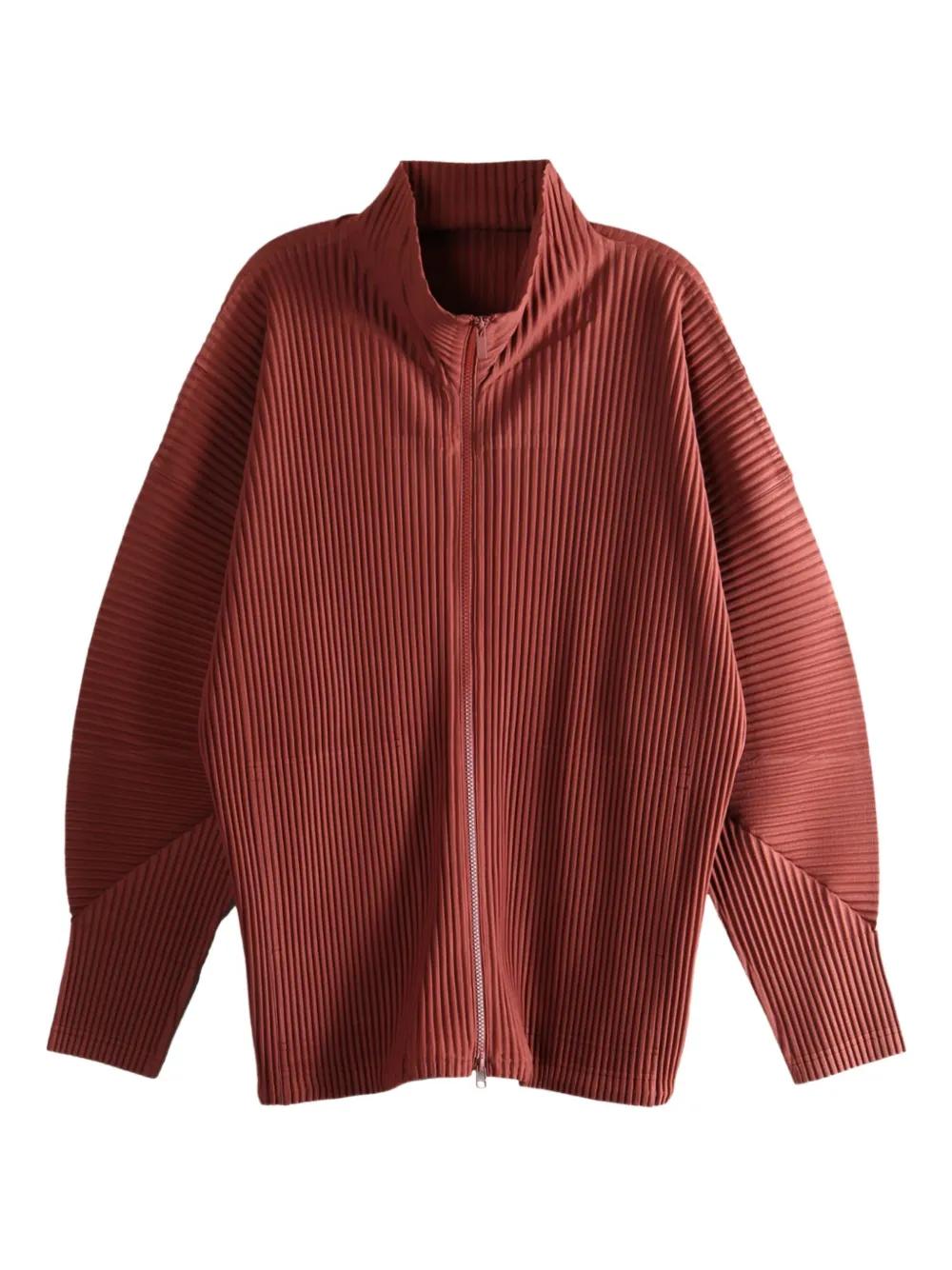 Homme Plissé Issey Miyake Monthly Colors: August Pleated Zip-Front