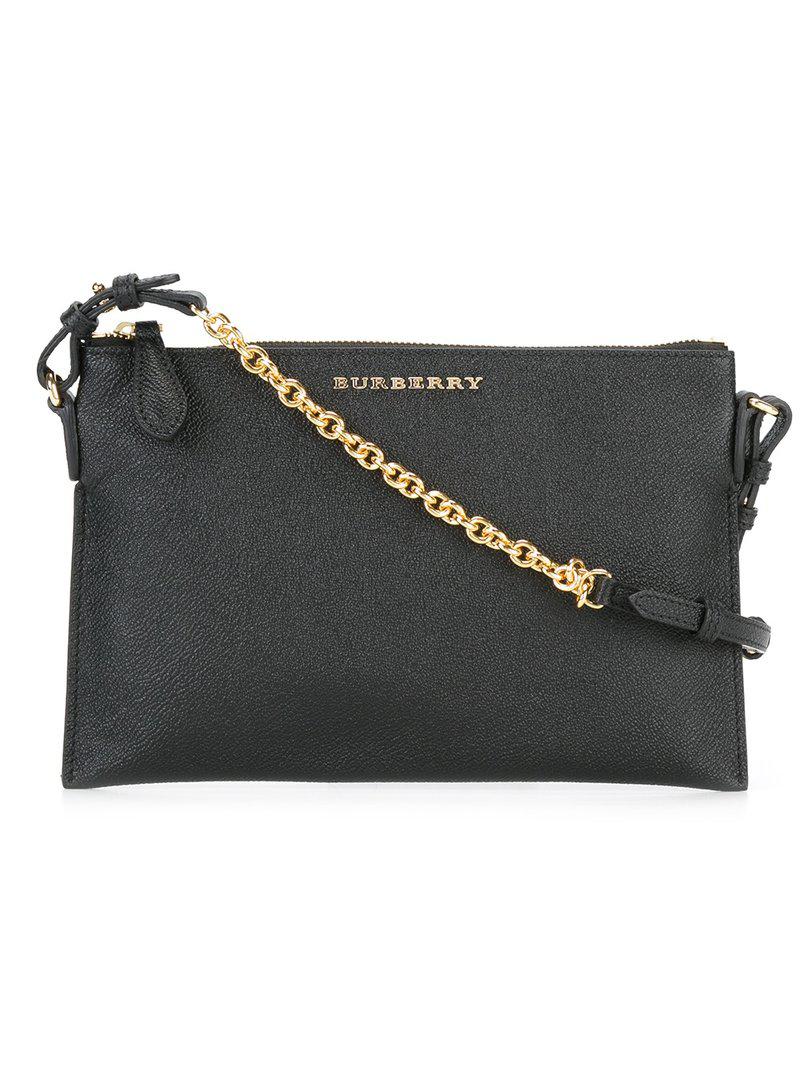 burberry clutch with chain