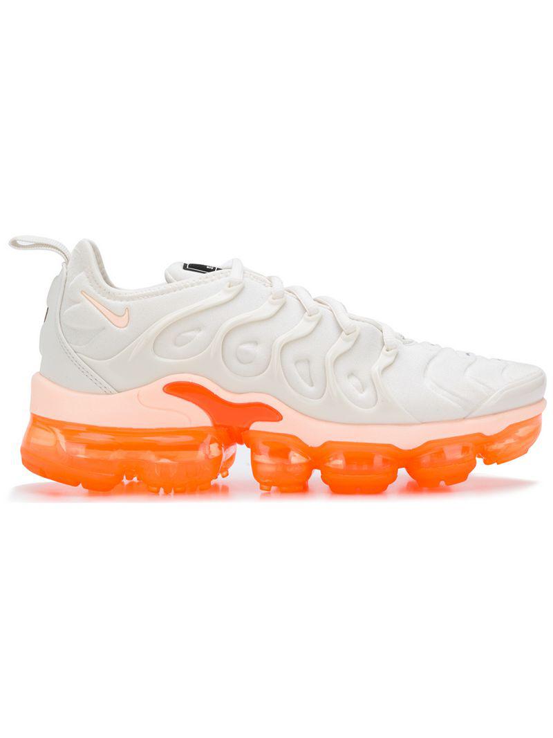 nike air vapormax plus white and orange
