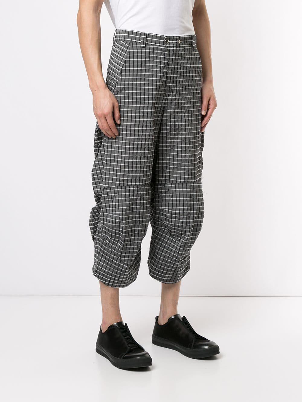 Pantalon ample à carreaux Coton Kiko Kostadinov pour homme ...