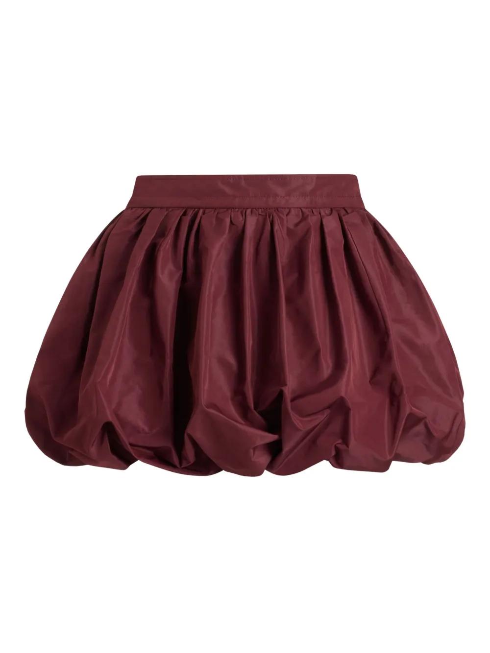 【Patou】 Gathered faille miniskirt Gathered faille miniskirt in blue - Patou | Mytheresa