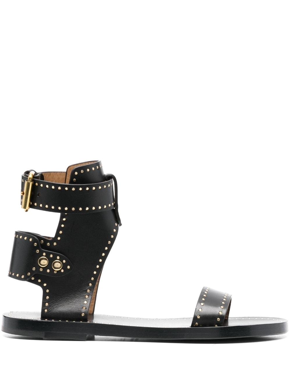 Isabel Marant Stud-embellished Sandals in Black | Lyst