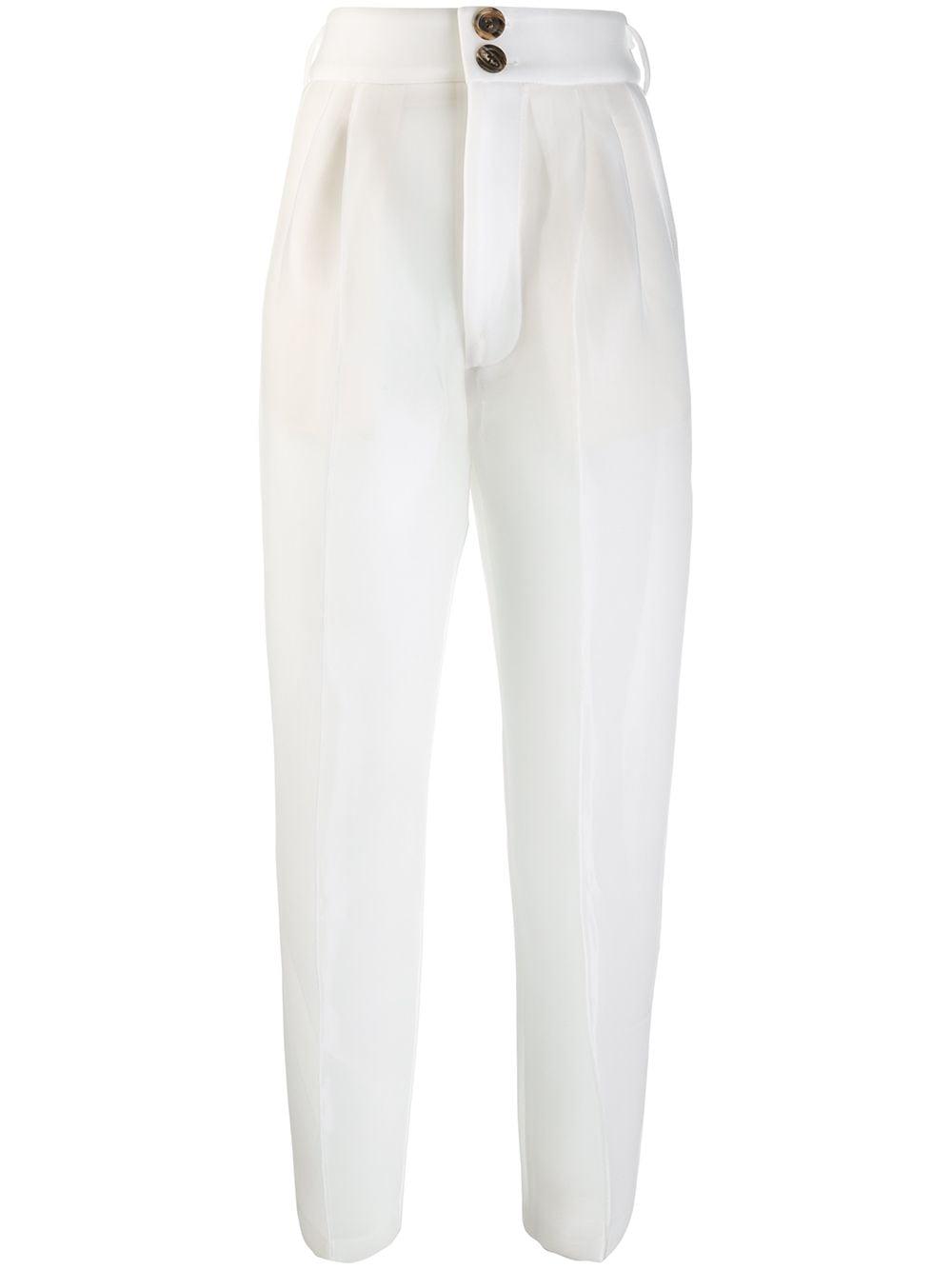 Peter Do Transparent Trousers in White | Lyst