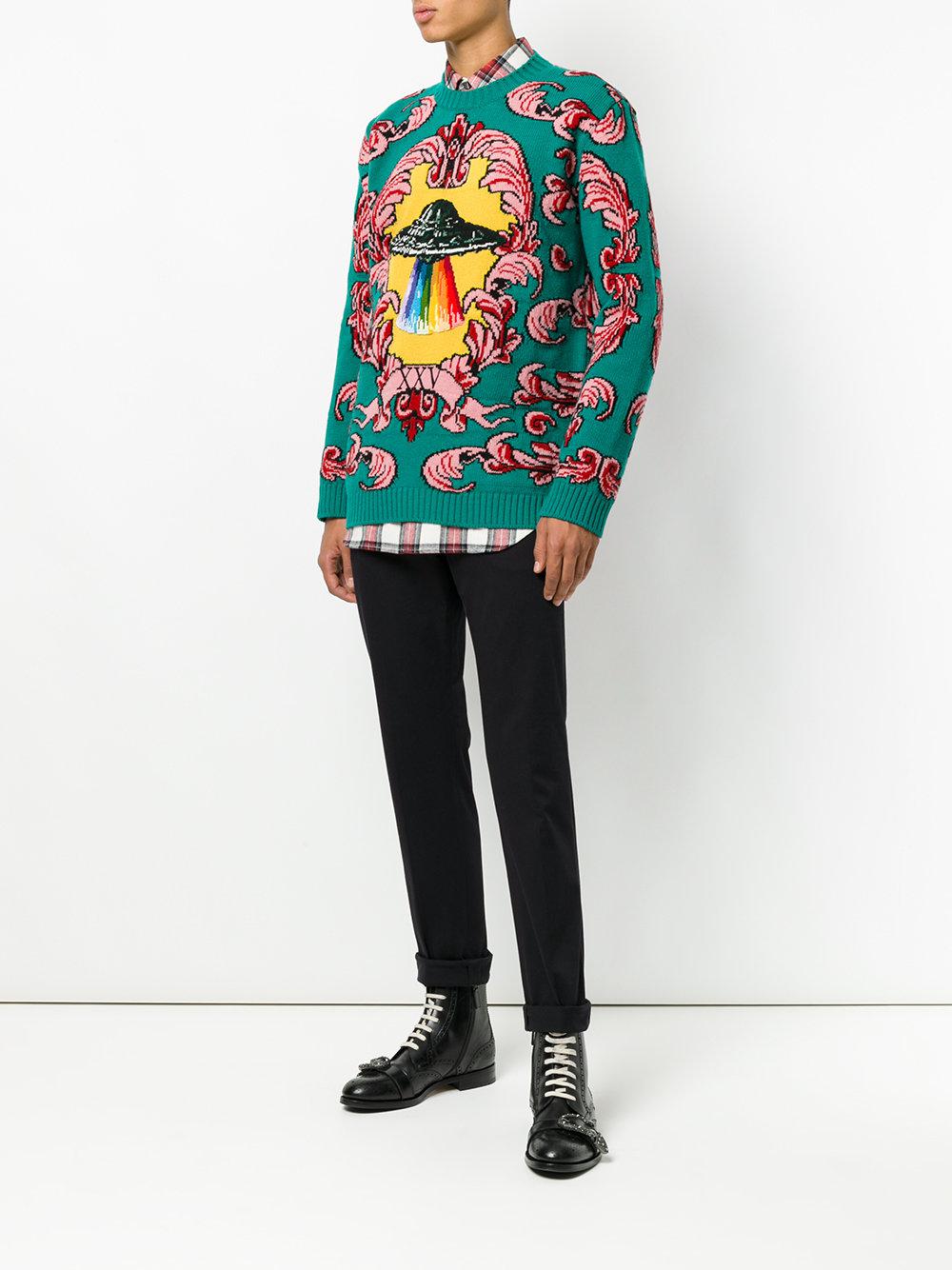 gucci spaceship sweater