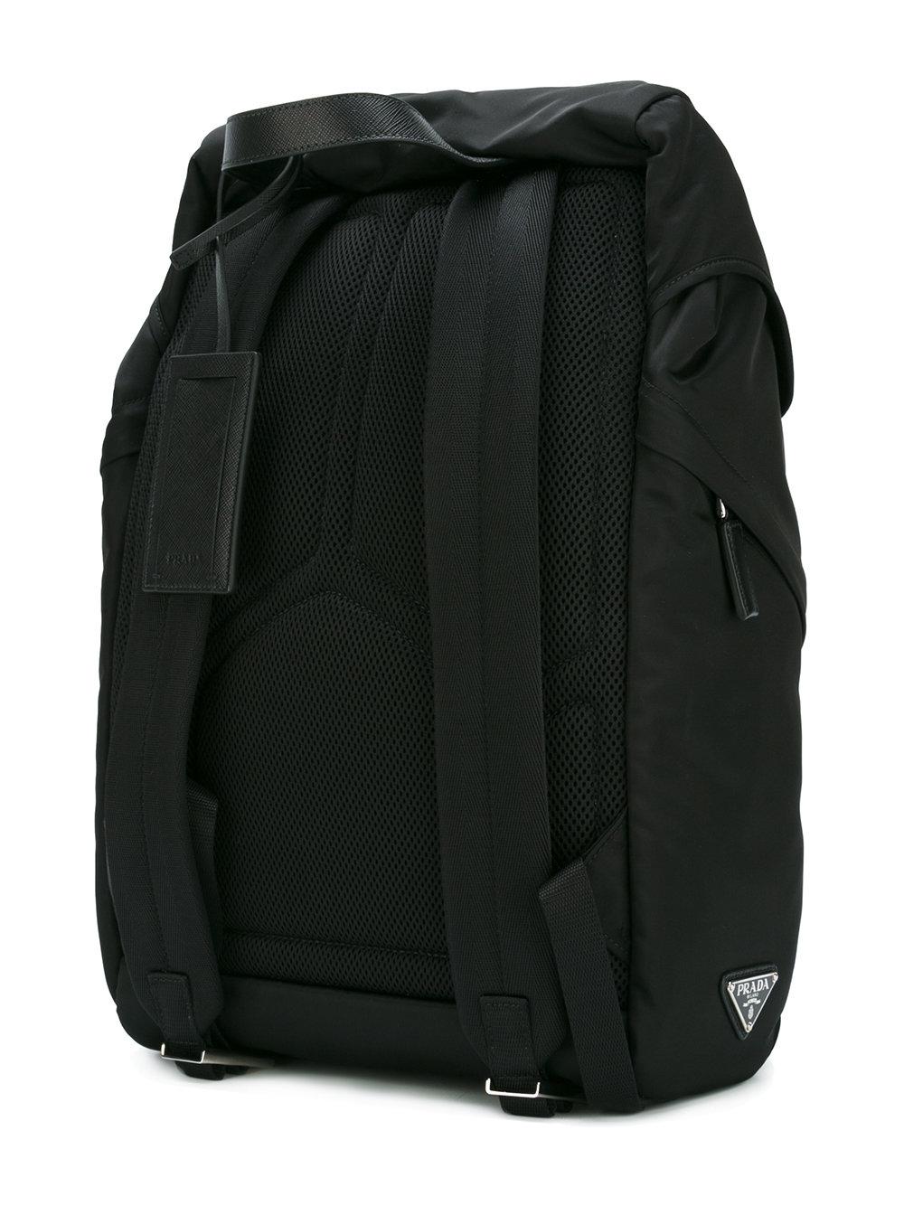Prada Double Buckle Backpack in Black for Men | Lyst display picture 1