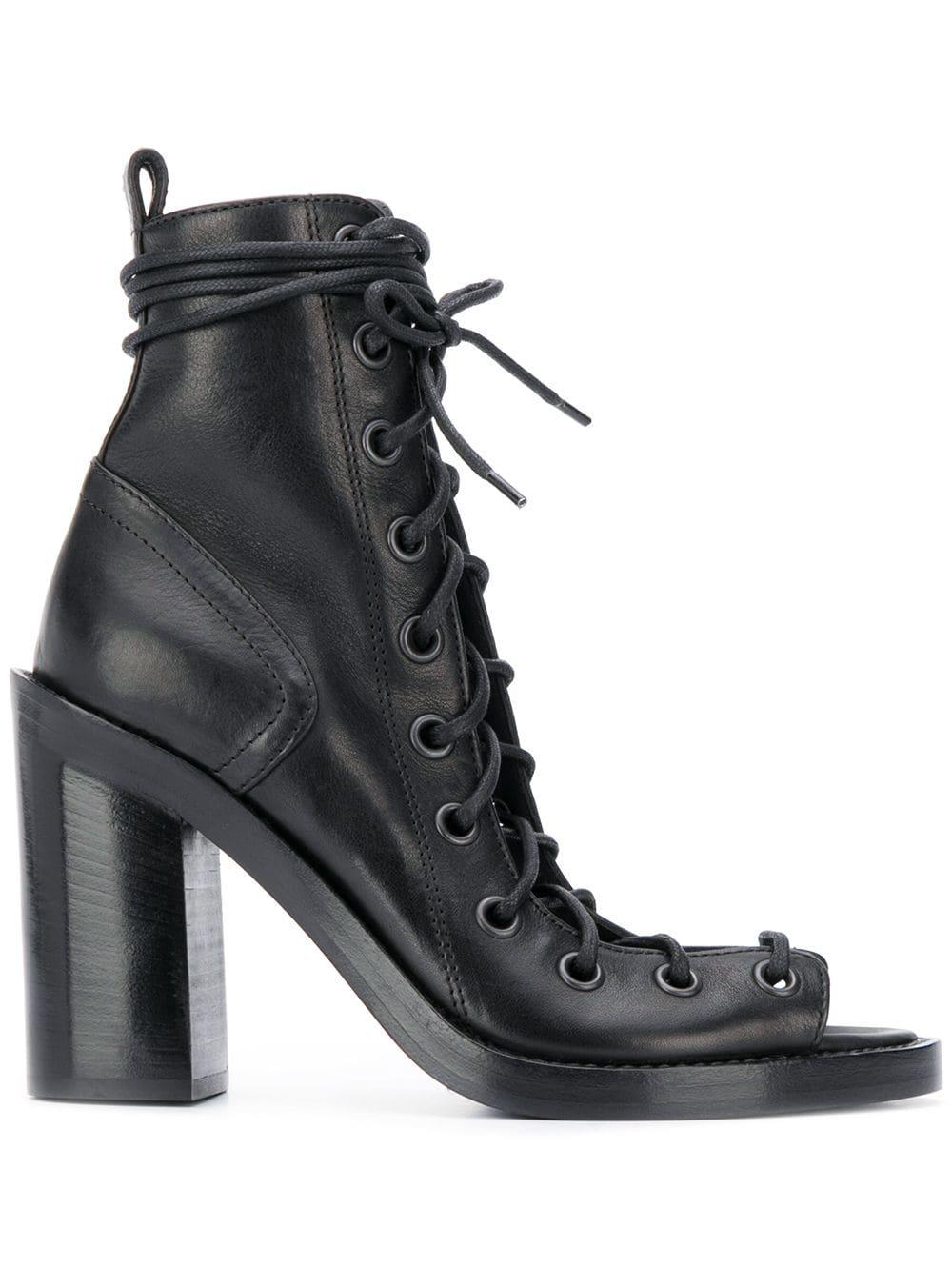 womens black lace up sandals