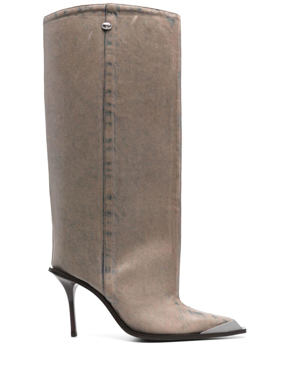 Maison Margiela レディース ホワイト 80mm Tabi Leather Ankle